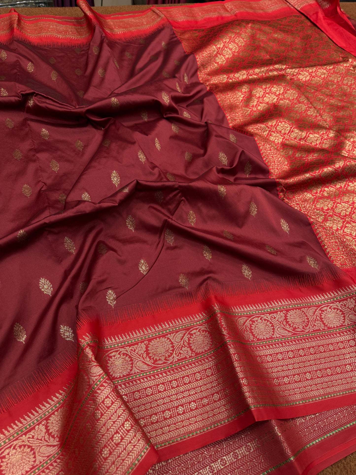 Banarasi semi katan silk saree
