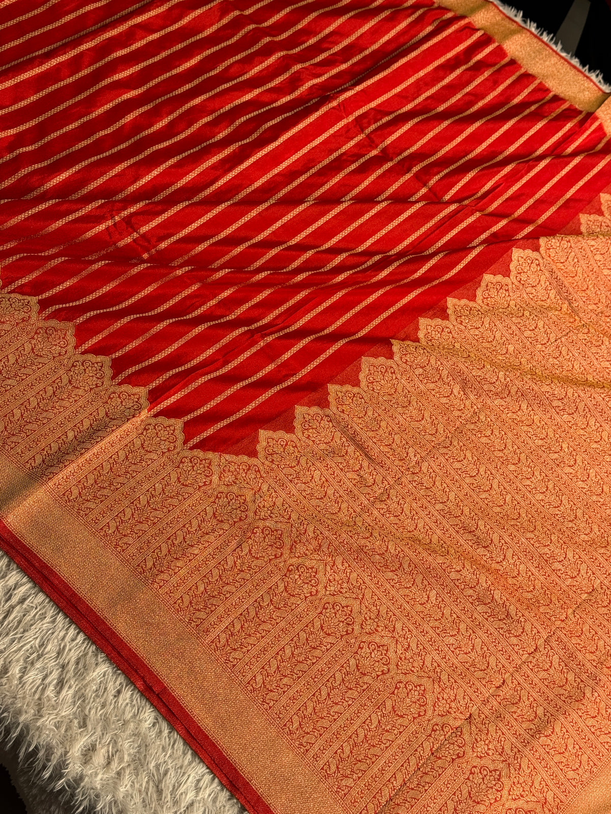 Banarasi crepe georgette silk saree CG101