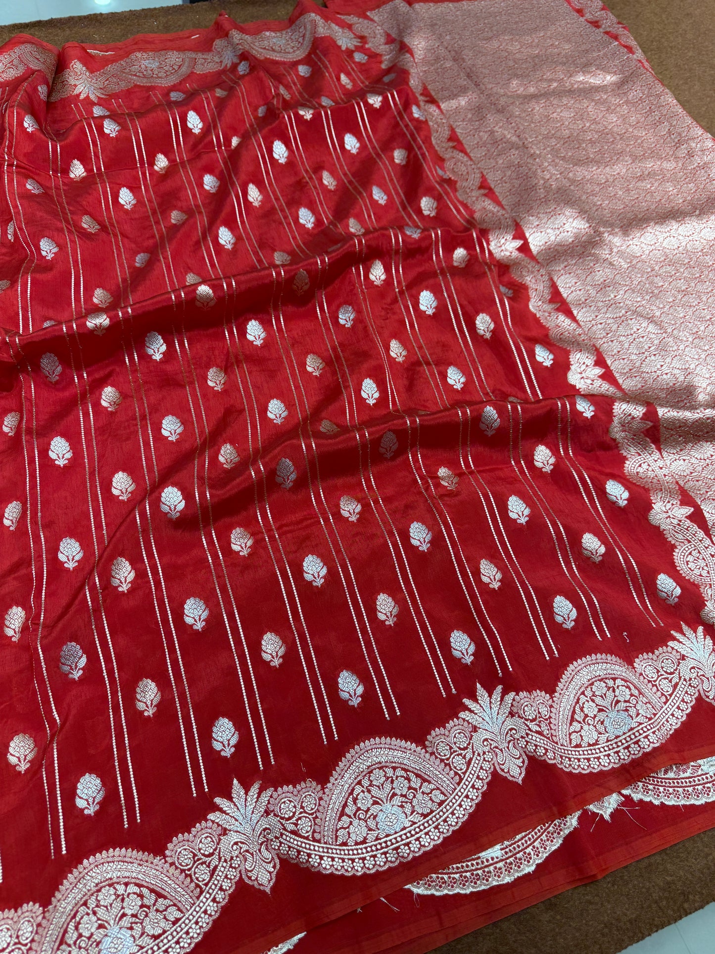 Banarasi katan georgette silk saree RM101