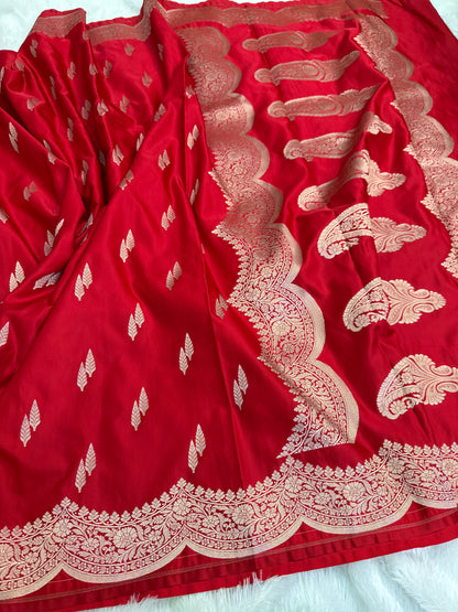 Banarasi mashru katan silk saree MK141