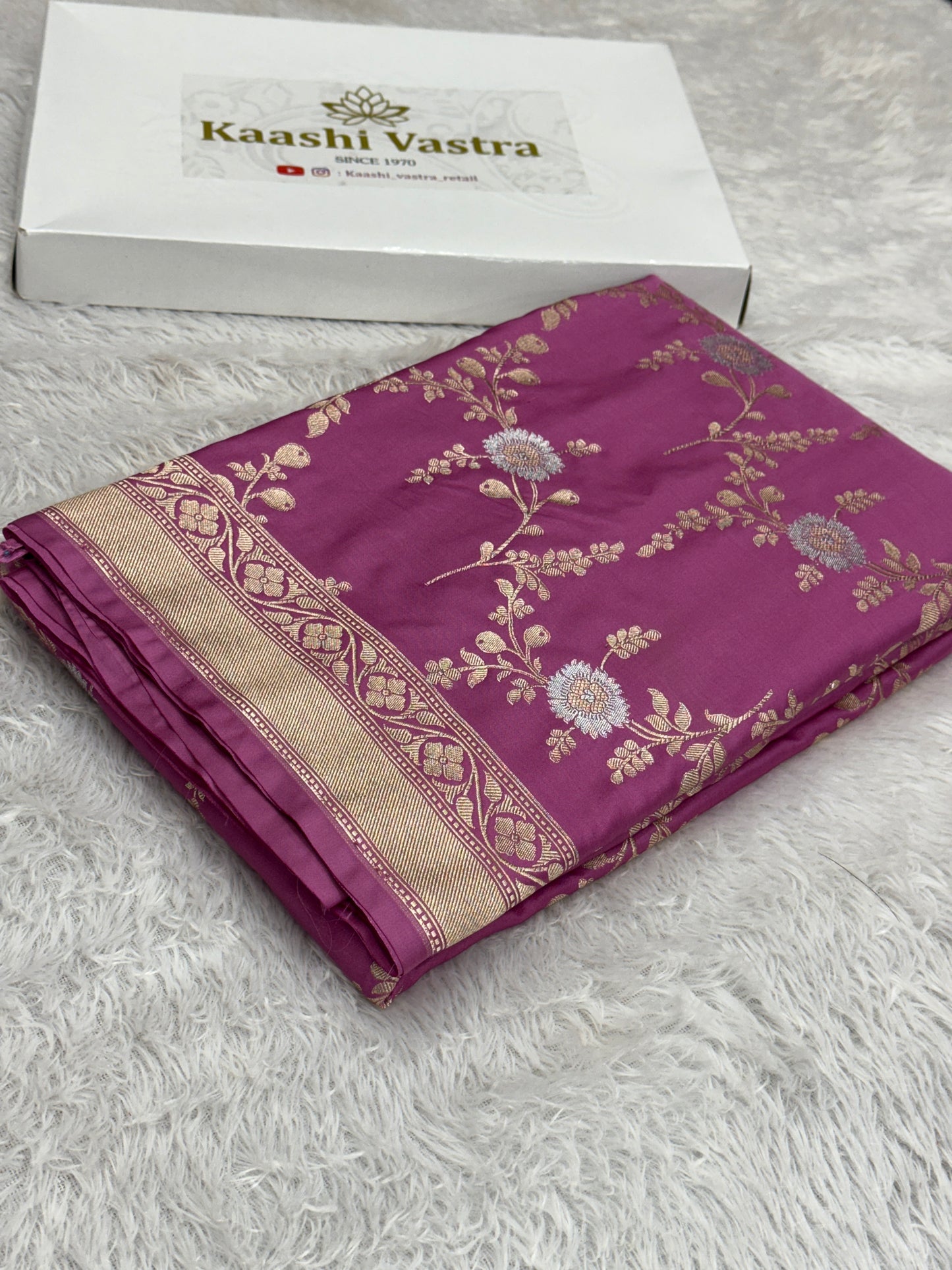 Premium Banarasi Mashru katan silk saree MK174