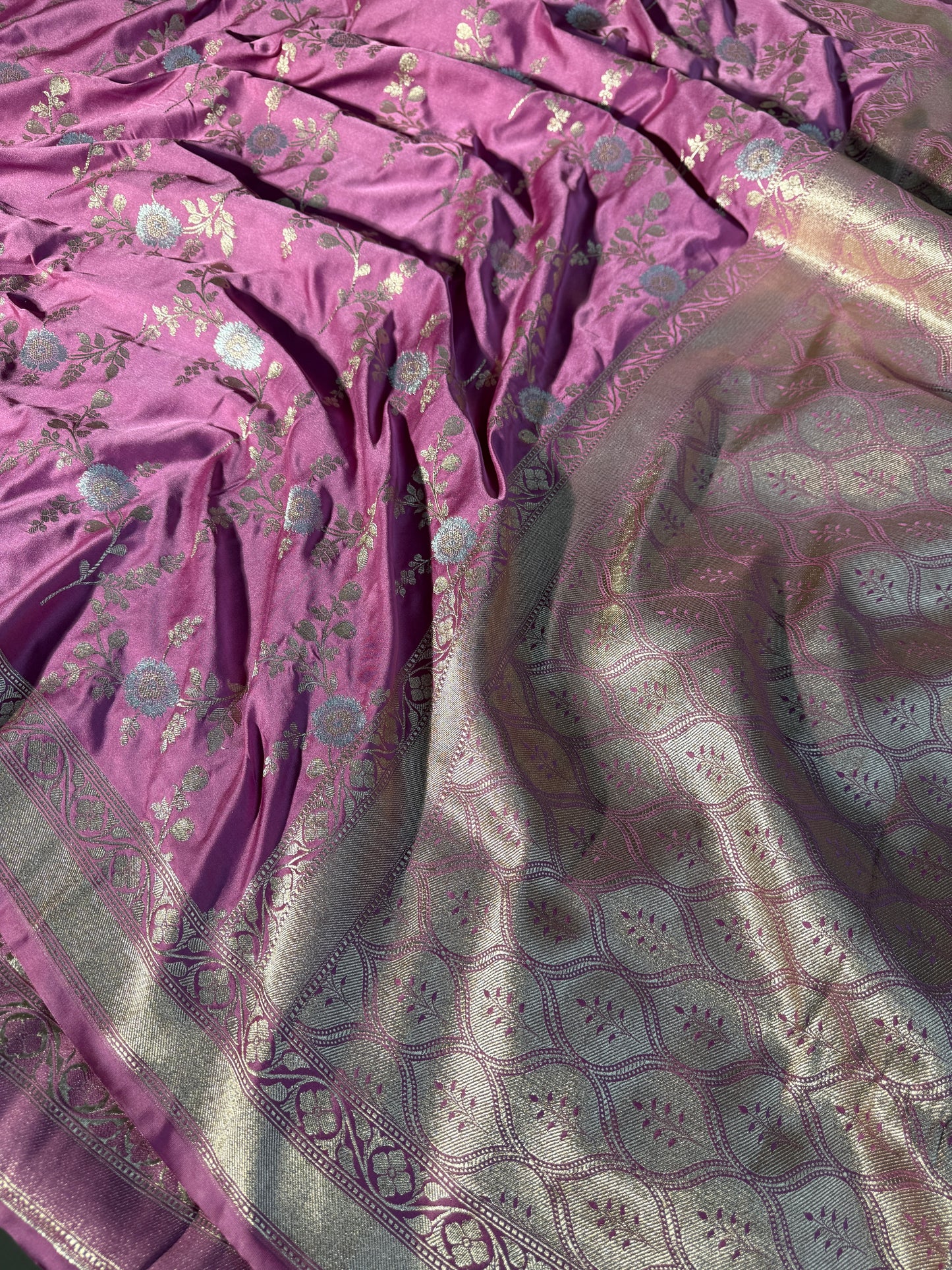 Premium Banarasi Mashru katan silk saree MK174