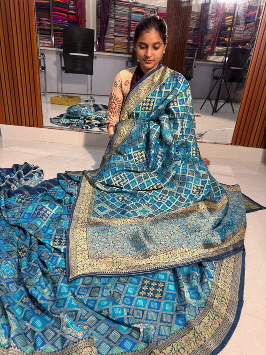 Banarasi pure viscos georgette silk saree VG103