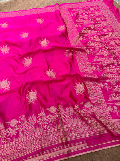 Mashru satin silk Banarasi saree 00009