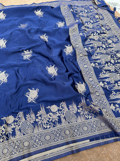Mashru satin silk Banarasi saree 00009