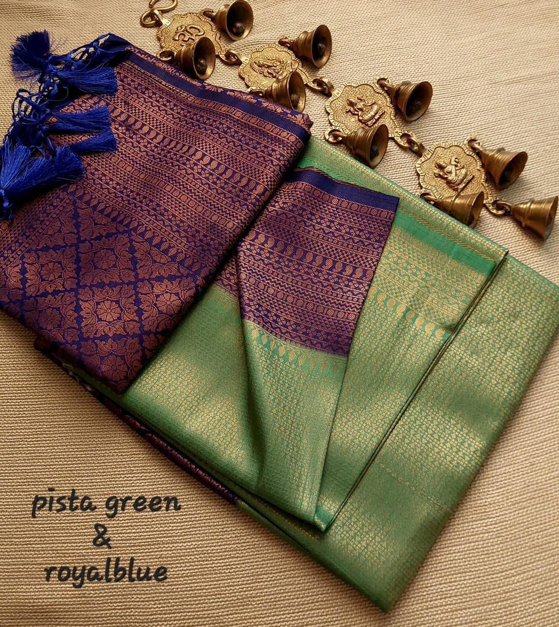 Kubera pattu silk saree.                    KP104