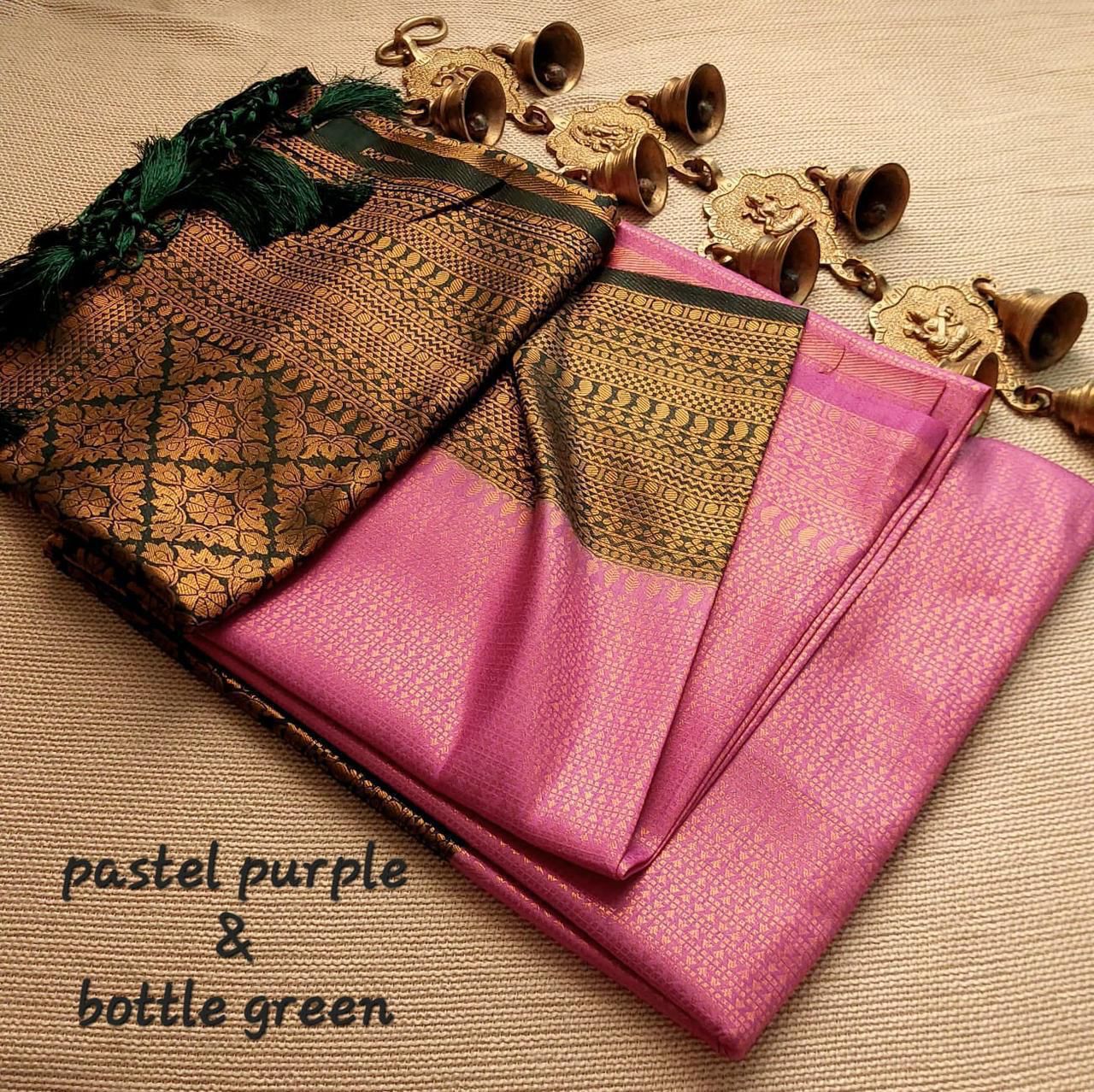 Kubera pattu silk saree.                    KP104