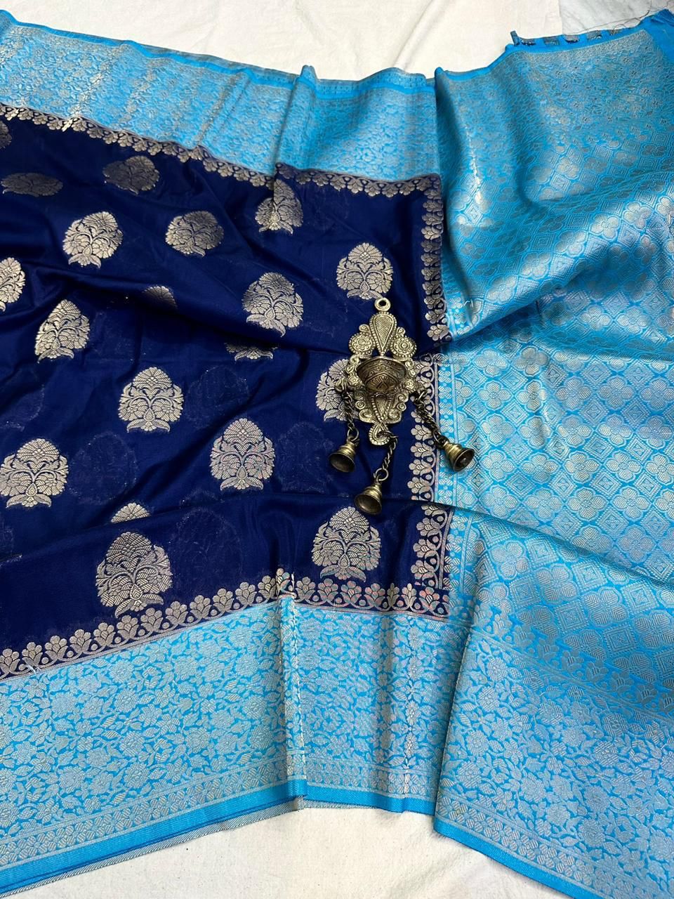 Banarasi crep georgette silk saree CR106