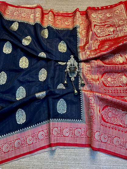 Banarasi mulberry cotton silk saree MB108