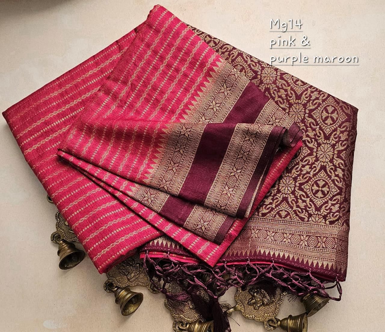 Banarasi mulberry cotton silk saree MB107