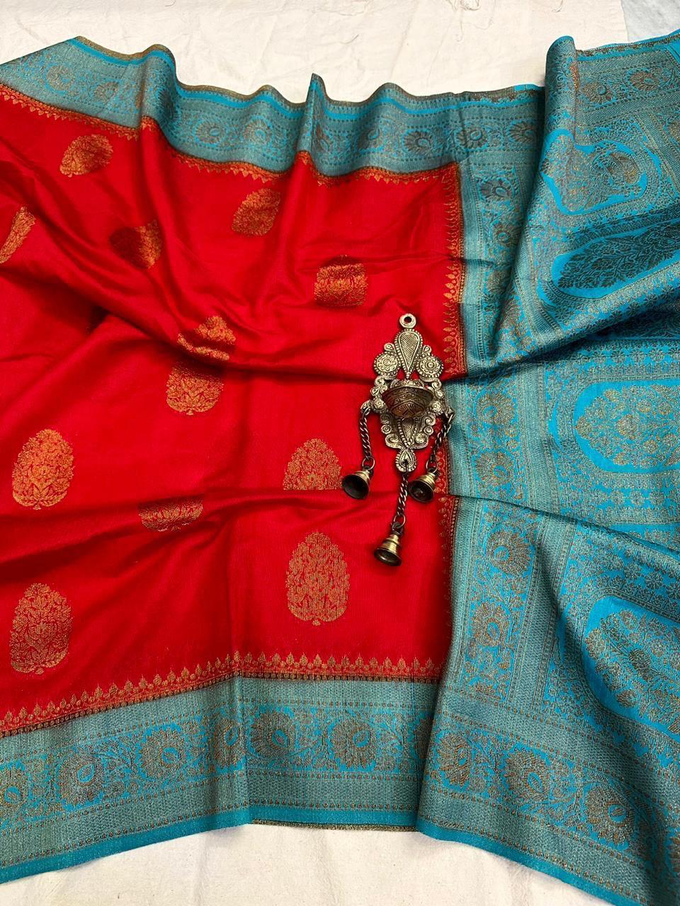 Banarasi mulberry cotton silk saree cr106