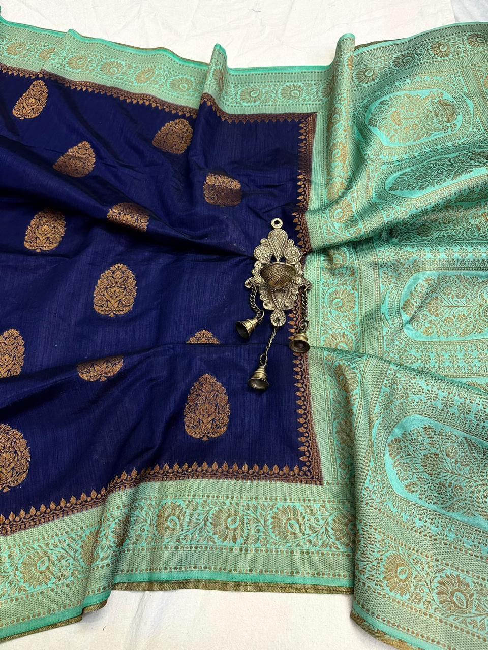 Banarasi mulberry cotton silk saree cr106