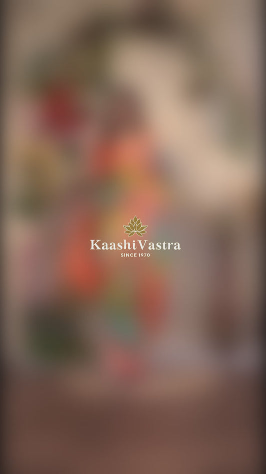 Premium Banarasi Mashru katan silk with hand brush dye all over saree
MK176
