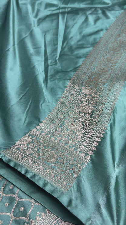 Premium Banarasi Mashru Katan silk saree MK157
